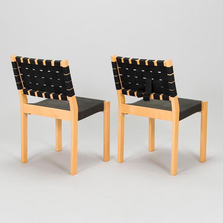 Alvar Aalto, stolar, 4 st, modell 611, Artek 2006.