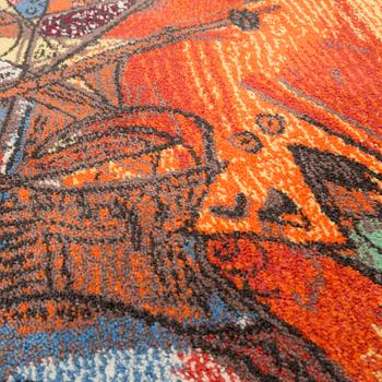 A CARPET, tufted, ca 202 x 138 cm, after Pablo Picasso, Ege Art Line, Denmark, end of the 20th century.