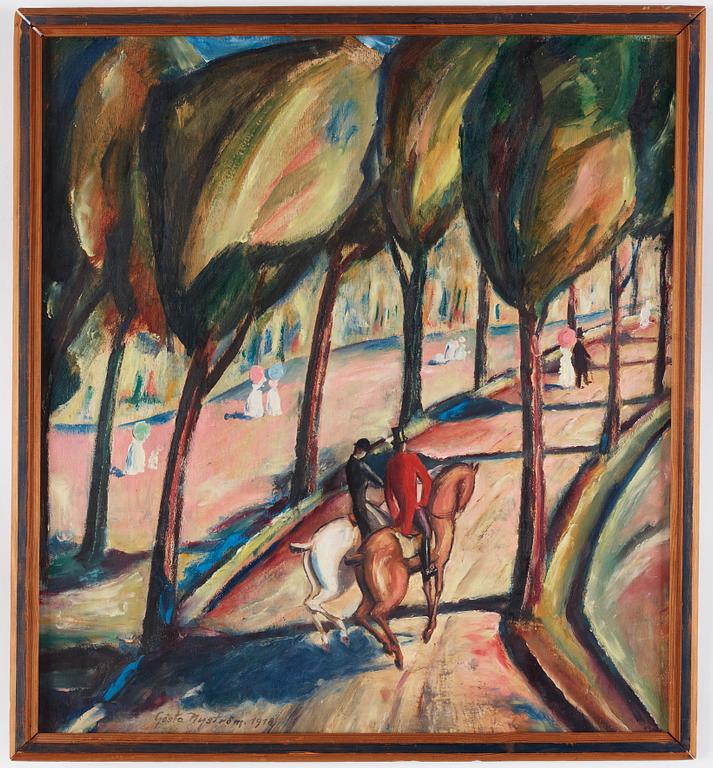 Gösta Nystroem, Riders in the park.