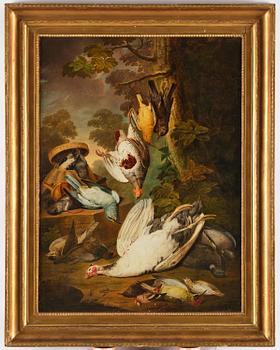 Jacob Xaver Vermoelen, Still Life with Pet Birds.