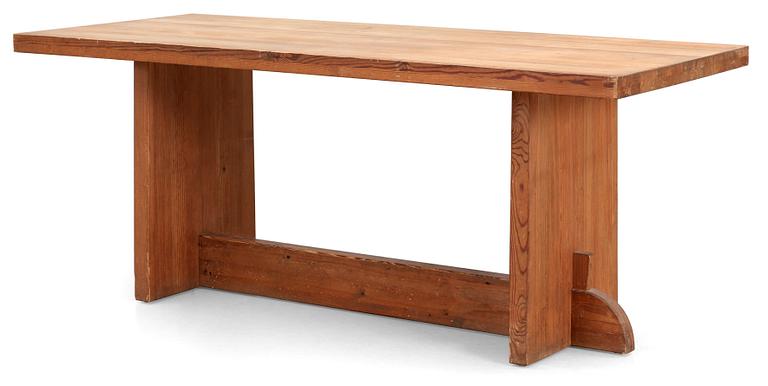 An Axel Einar Hjorth pine table 'Lovö' by Nordiska Kompaniet, 1930's.