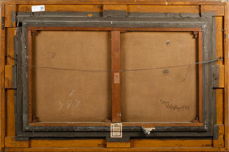 WILLIAM PERRING HOLLYER, olja på duk, signerad.