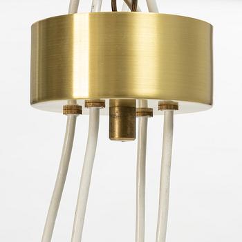 Uno & Östen Kristiansson, a pine wood ceiling lamp, Luxus, Vittsjö, Sweden.
