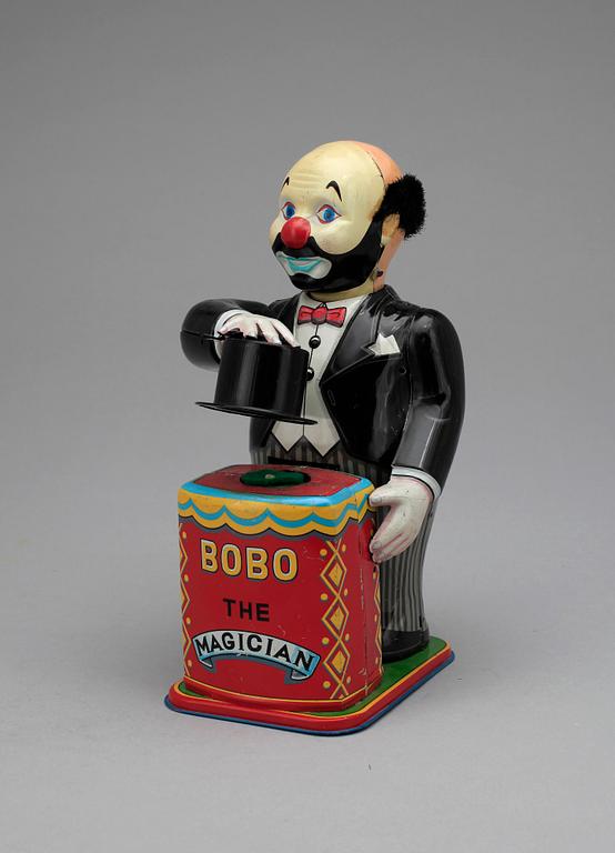 LEKSAK, plåt, "Bobo the Magician", Japan, 1900-talets mitt.