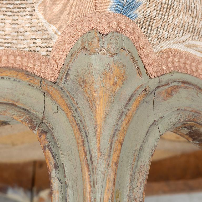 Stolar, ett par rokoko, 1700-talets mitt.