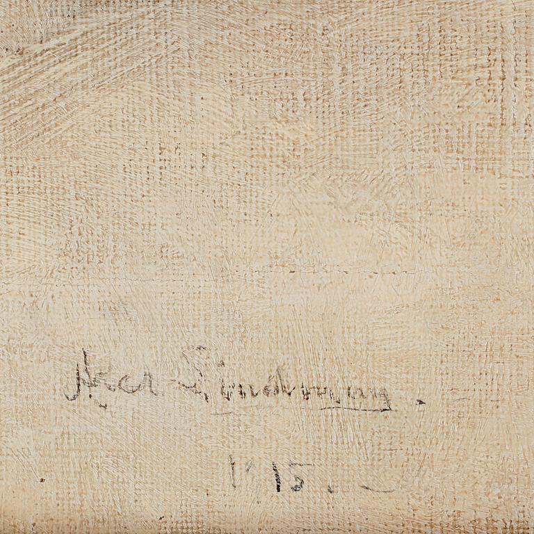 AXEL LINDMAN, olja på duk, sign o dat 1915.