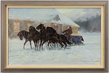 Ignacy Zygmuntowicz, Fyrspann i vinterlandskap.