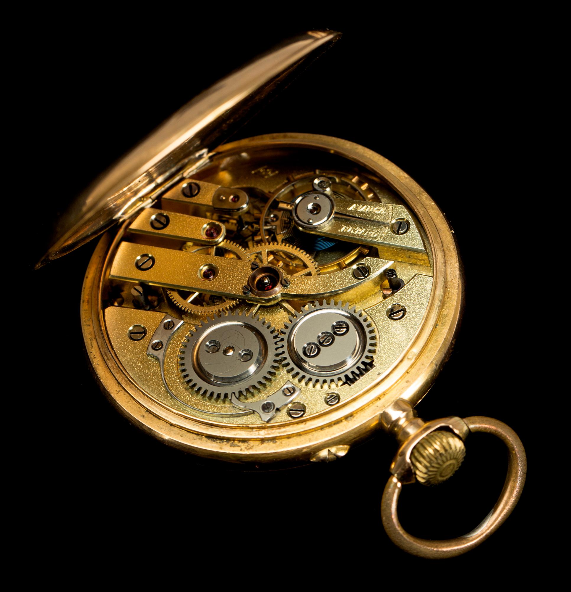 FICKUR, 18 k. Chronometer Remontoir.