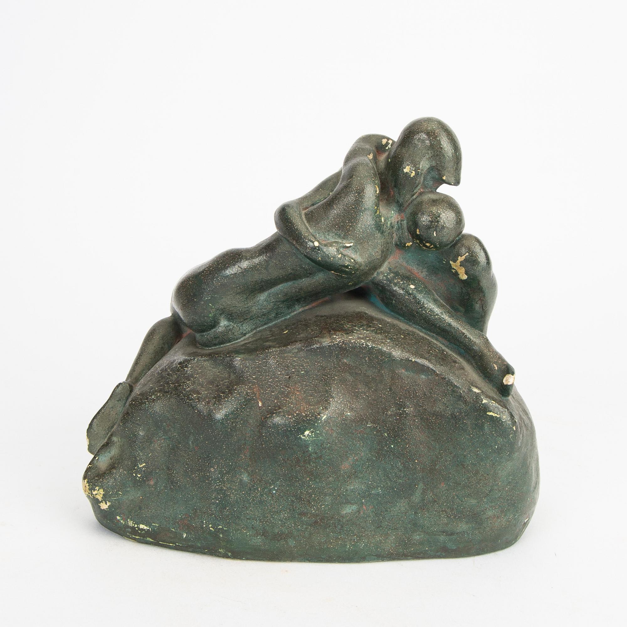 Fredrik Frisendahl, skulptur signerad och daterad 1931  patinerad gips.