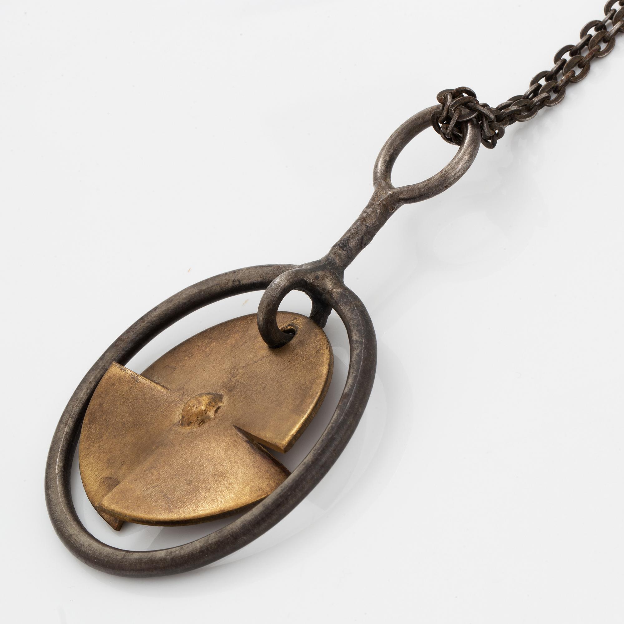 Bertil Vallien, bangle and necklaces, 5 pieces.