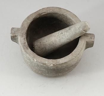 MORTEL MED STÖT, täljsten, 1800-tal.