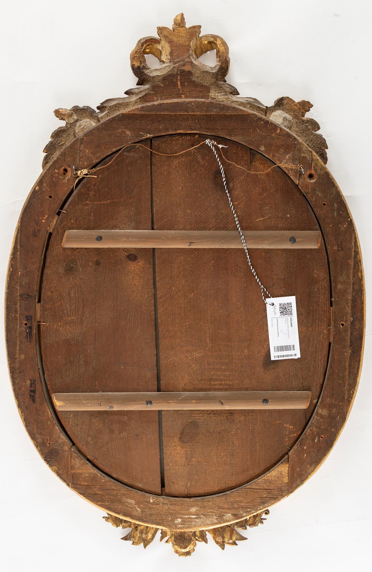 A Swedish Gustavian 18th century mirror/frame,