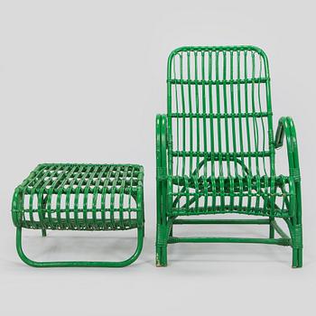 Puutarhatuoli/ lepotuoli, malli  153 ja rahi, malli 1514, Artekin piirustuskonttori, 1950-luvun alku.