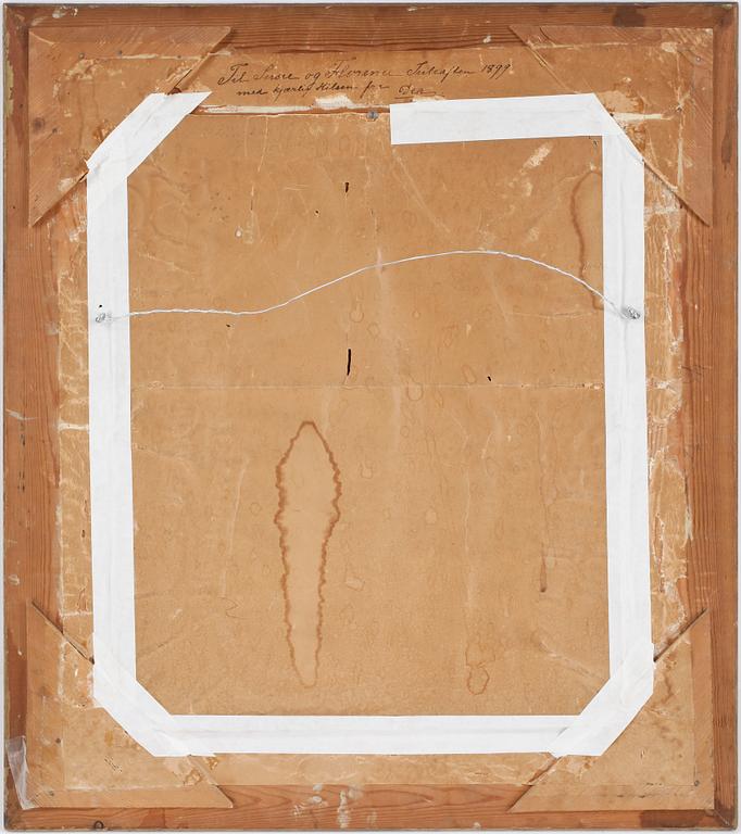 ANDREA GRAM KLEEN, pastell på papper, signerad och daterad 1899.