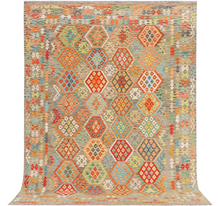 A Kilim carpet, c. 377 x 278 cm.