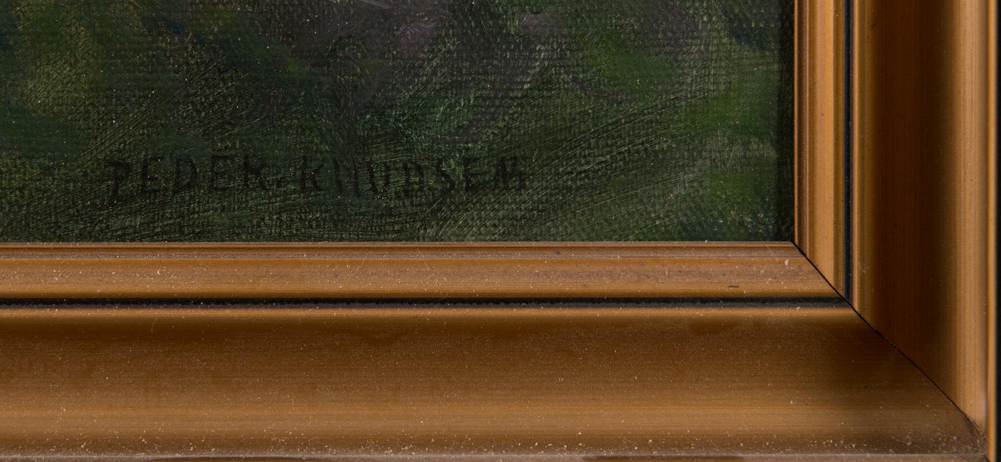oil on canvas, signed.