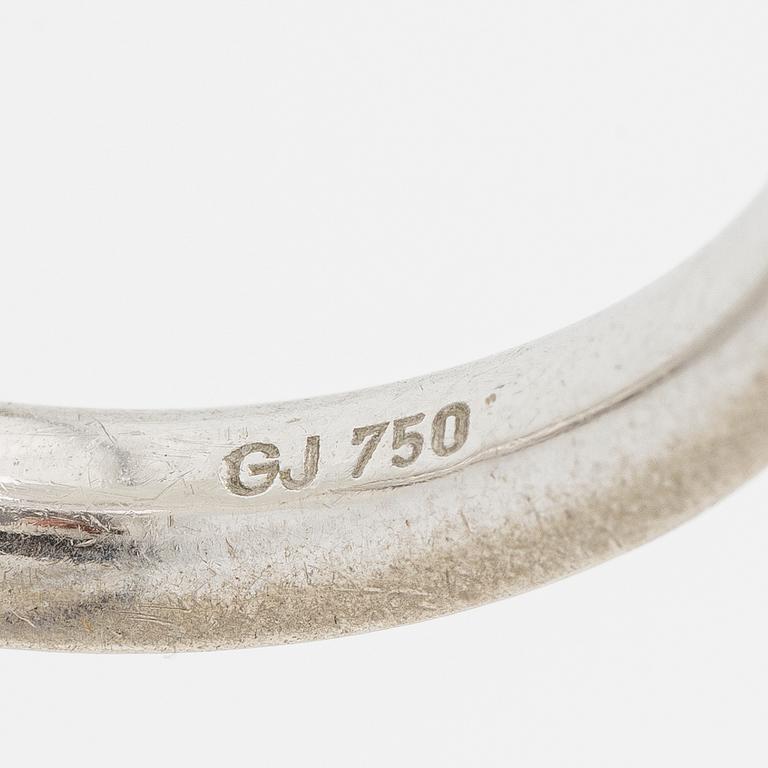 Georg Jensen, alliansring 18K vitguld med runda briljantslipade diamanter "Magic".