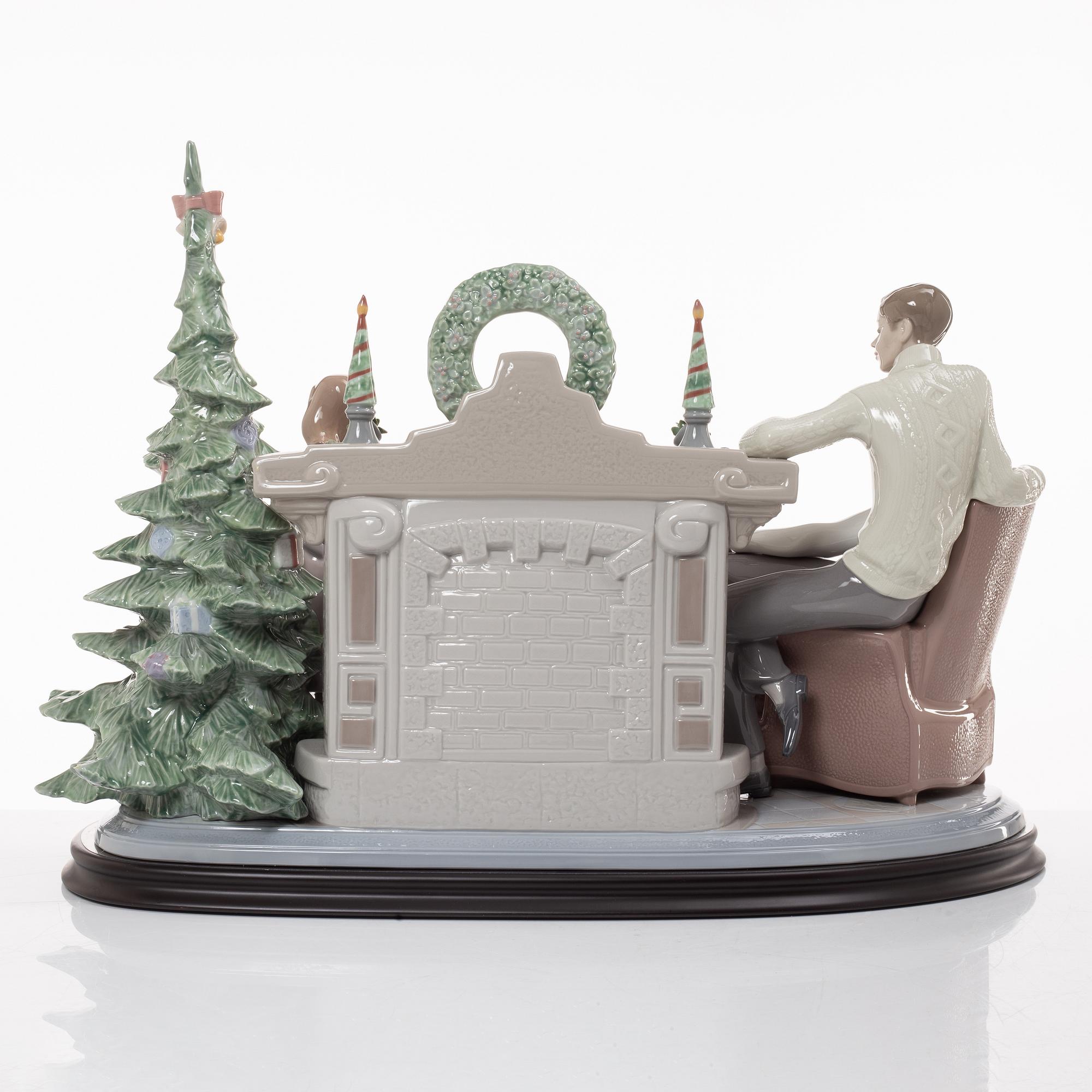 Francisco Polope, figurin, "A family christmas", Lladró, Spanien.