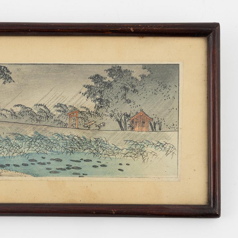 A Japanese colour woodblock print, Meiji period (1868-1912).