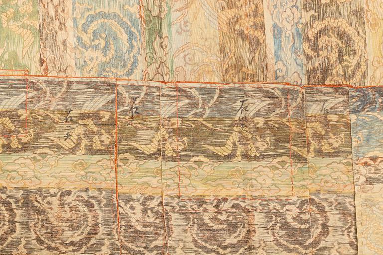 Buddhistisk munkmantel, Kesa, siden, 1800-tal.