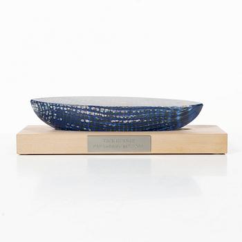 Bertil Vallien, skulptur, glasbåt, Kosta Boda.