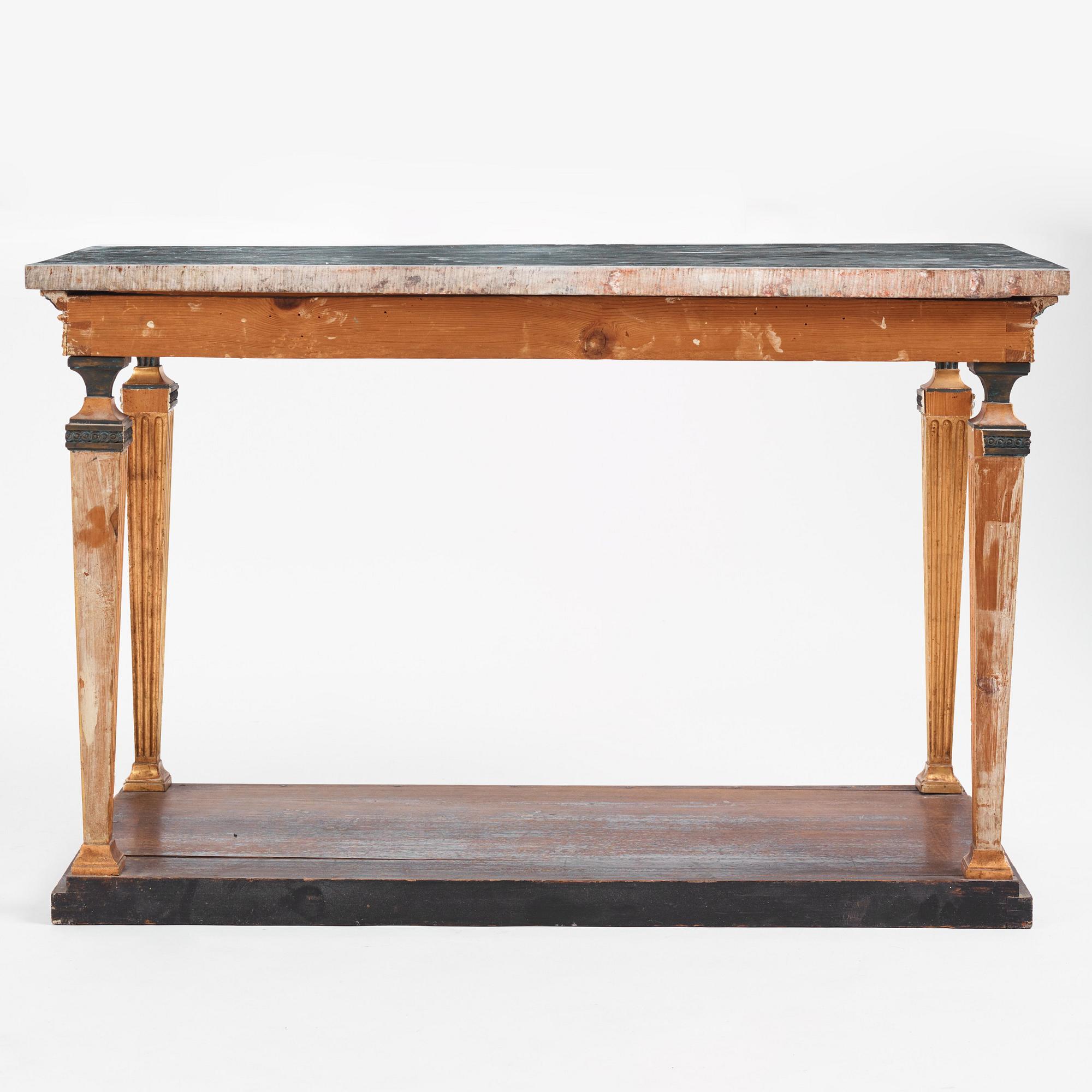 Konsolbord, Stockholmsarbete, Jonas Frisks art, omkring år 1800, Sengustavianskt.