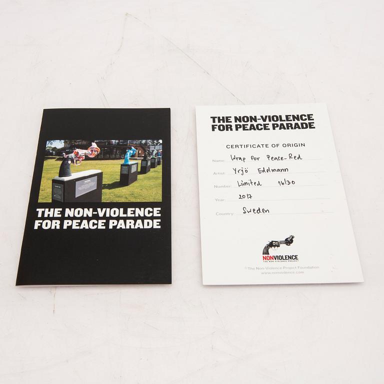 Carl Fredrik Reuterswärd, Non-Violence Project Foundation, sculpture 2017.