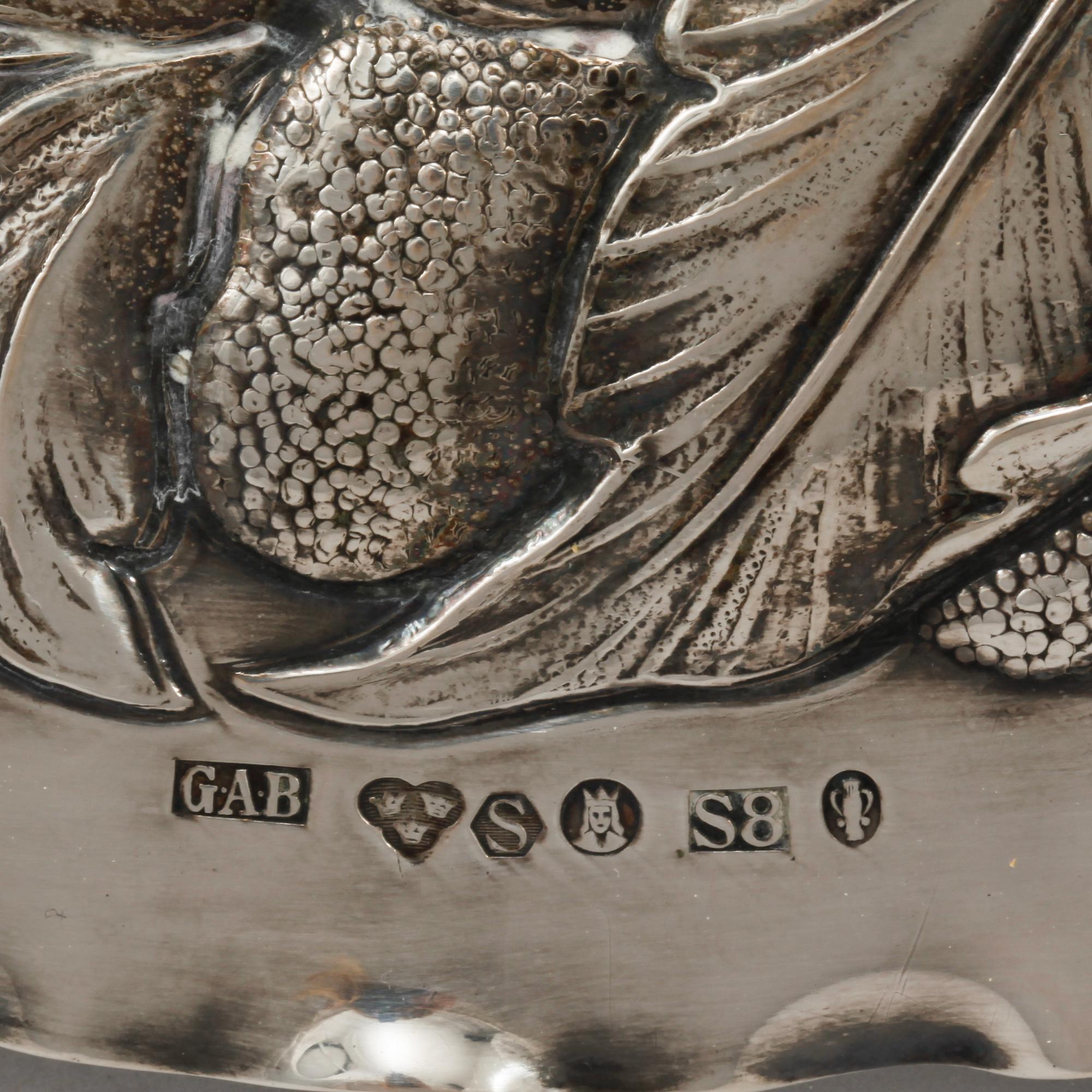 FAT, silver, barockstil, GAB, Stockholm, 1944, vikt 600 gram.