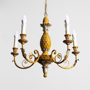 Ceiling lamp, Italy, second half of the 20th century.
