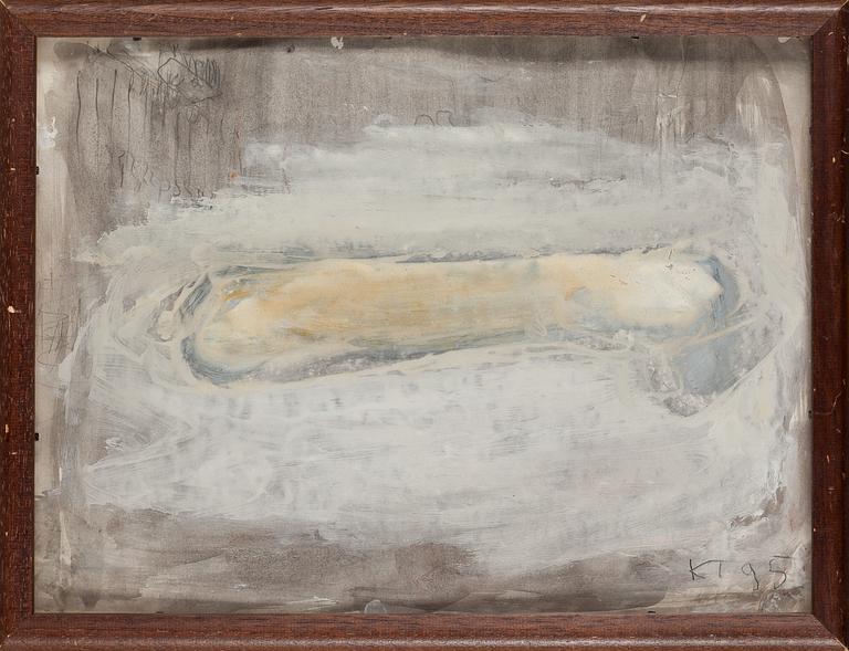 Kain Tapper, guassi ja sekatekniikka, signeerattu ja päivätty -95.