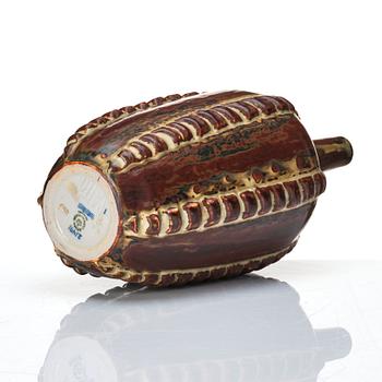 Axel Salto, a stoneware 'sung' glazed stoneware vase, Royal Copenhagen, Danmark 1985-89, model 21491.