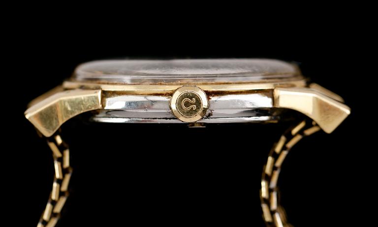 ARMBANDSUR, guld på stål, Omega Automatic Chronometer Officially Certified Constellation.