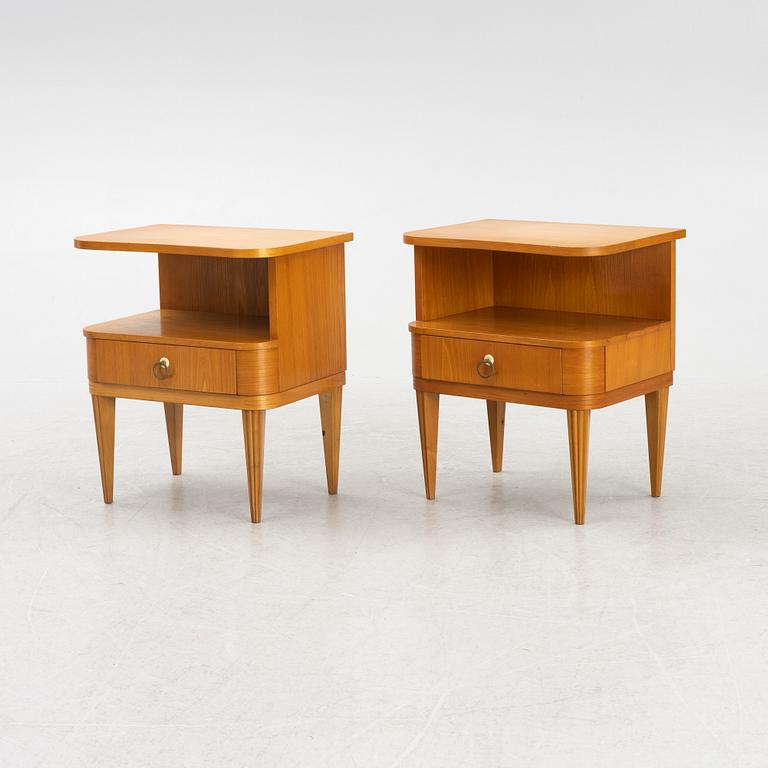 A pair of Swedish Modern bedside tables, 1930's/1940's.