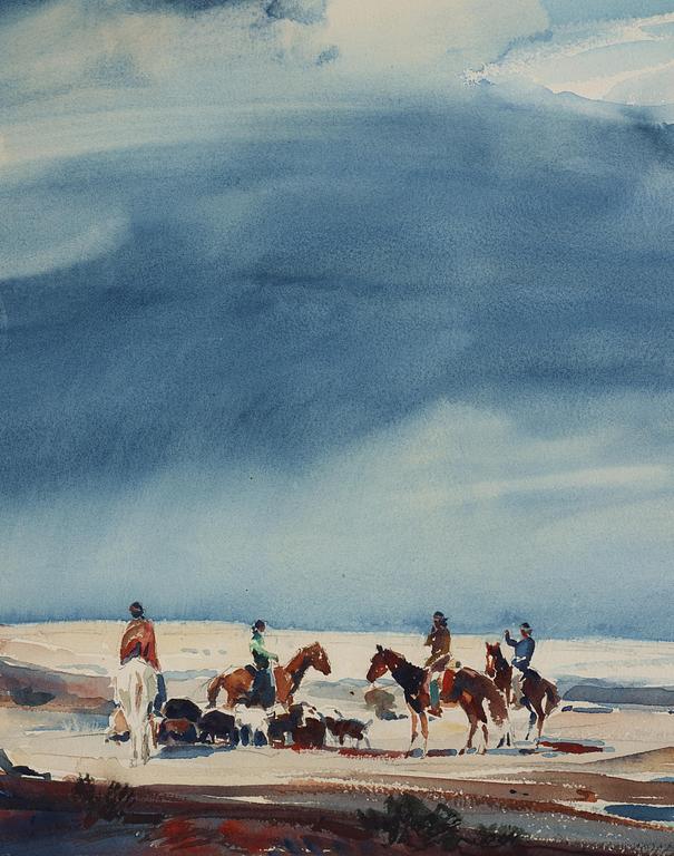 Carl Oscar Borg, "Åskmoln, Arizona" ("Thunderclouds, Arizona").