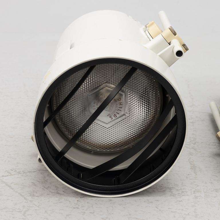 Five spotlights from Erco, end of the 20th century.