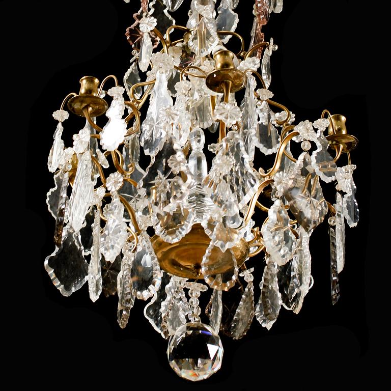 LJUSKRONA, barockstil, 1900-talets första hälft. Höjd ca 90 cm.