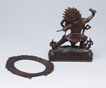 SKULPTUR, brons. Kina, modern tillverkning.