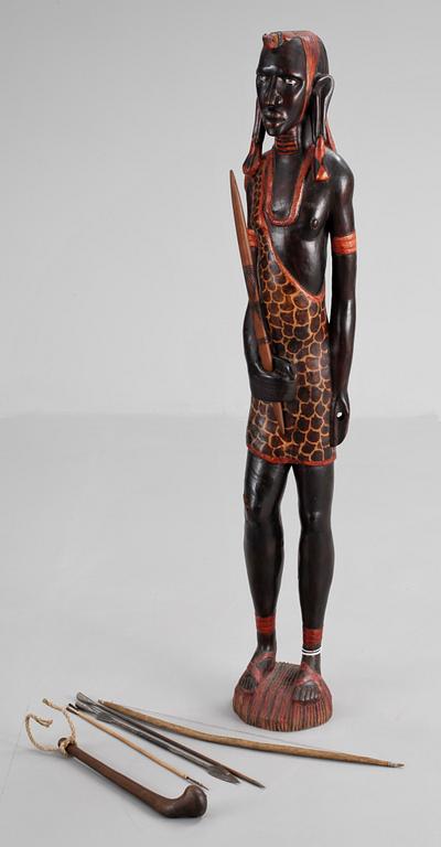 SKULPTUR, trä, Kenya 1900-talets slut.