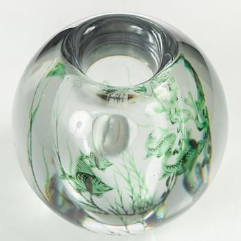 Edward Hald, vase, "Fish Grail", Orrefors, Sweden, 1944.