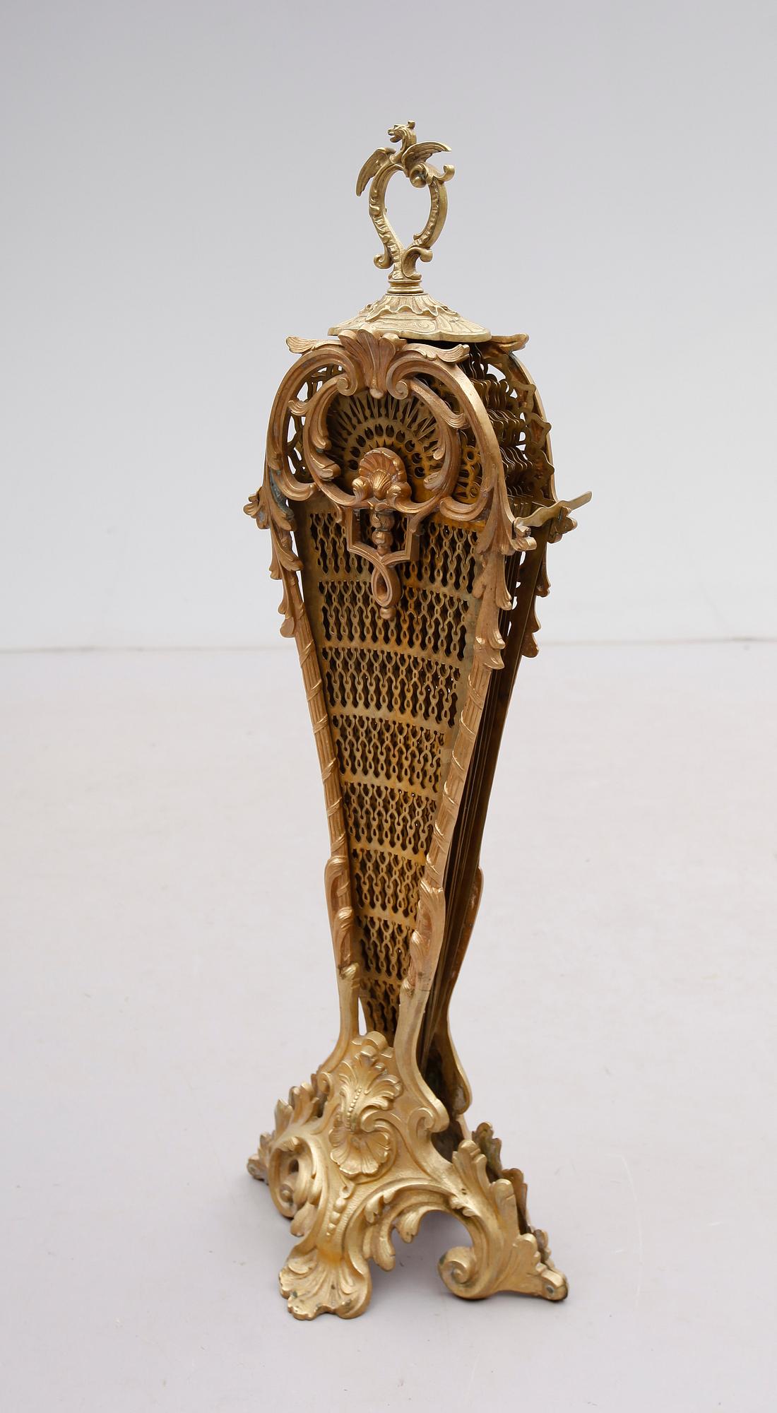 BRASSKYDD, mässing, Louis XIV-stil, Frankrike, 1800-tal.