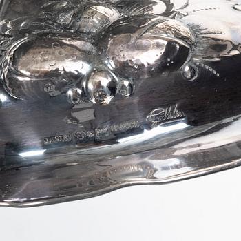 Tage Göthlin, candlesticks, a pair, silver, Baroque style, Tenn & Silver Ab, Gothenburg, 1965.