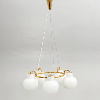 Vilhelm Lauritzen, Ceiling lamp, "VL Ring Crown 5", Louis Poulsen, Denmark.