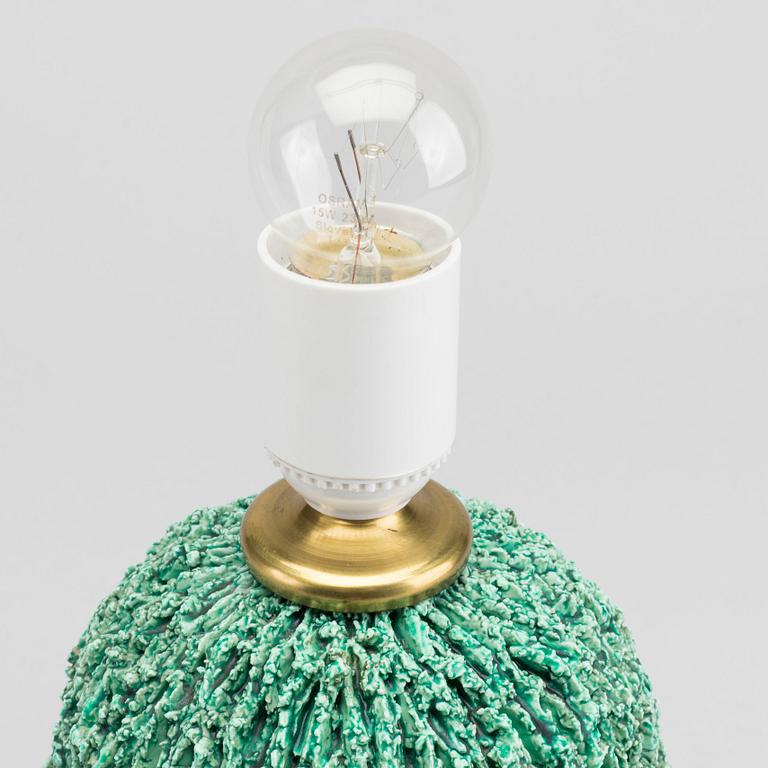 GUNNAR NYLUND, BORDSLAMPA, chamotterat stengods, Rörstrand.