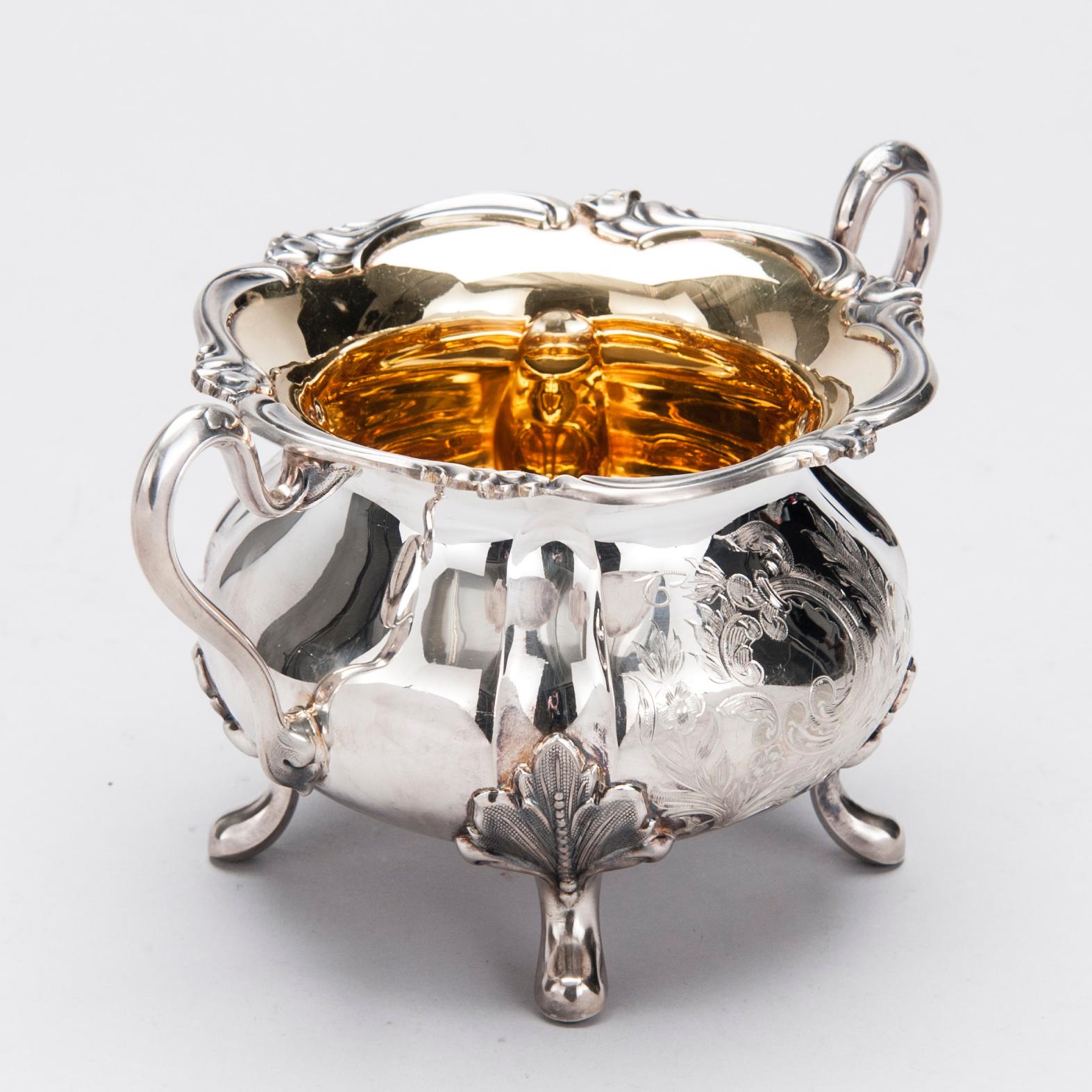 KAFFESERVIS, 3 delar, silver, Kultakeskus, Tavastehus 1970. Tot. vikt ca 1268 g.