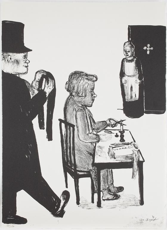 LENA CRONQVIST, färglitografi, sign o numr 169/170.