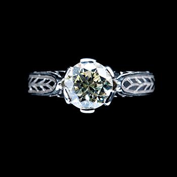 A RING, brilliant cut diamond c. 1.5 ct, J-K/vs.