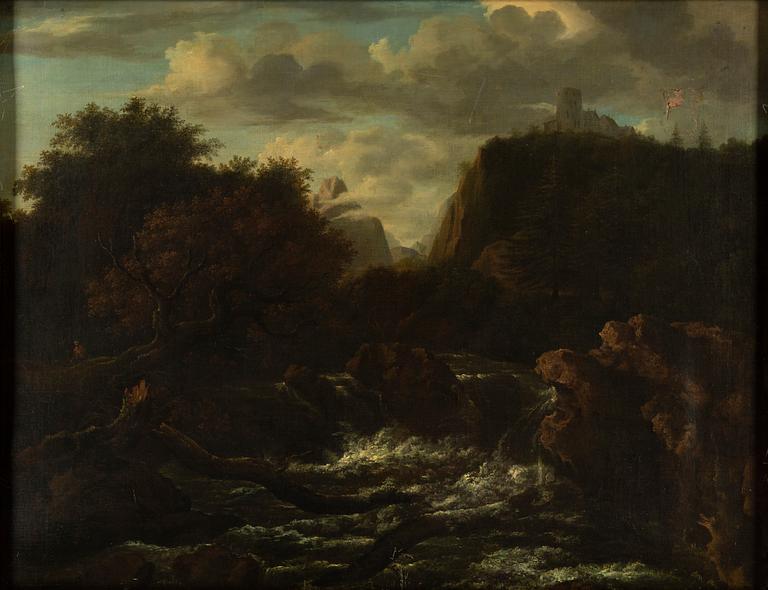 JACOB VAN RUISDAEL, follower of, oil on canvas.