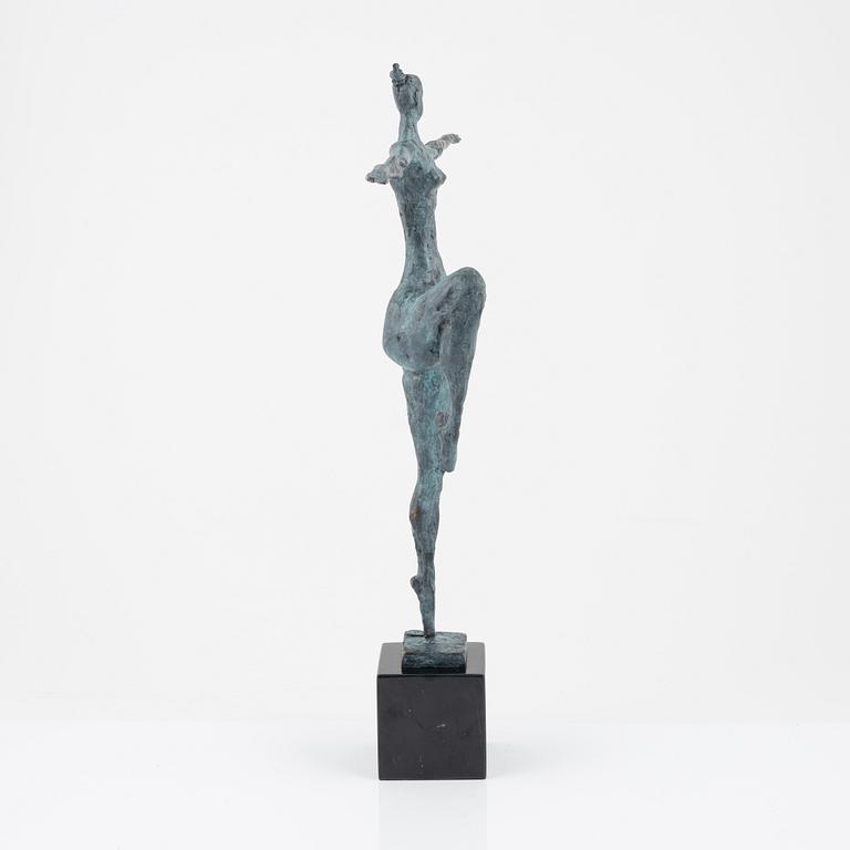 Max Milo, sculpture, signed, foundry mark. Bronze, total height 52 cm.