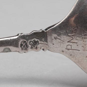 A Swedish 17th century silver spoon, mark of Anders Larsson, Norrköping (1636-1670).