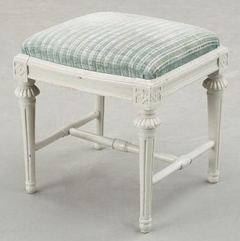 TABURETT, gustaviansk, 1700-tal.